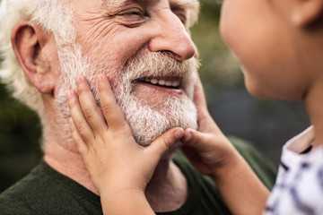 Older gentleman and young child